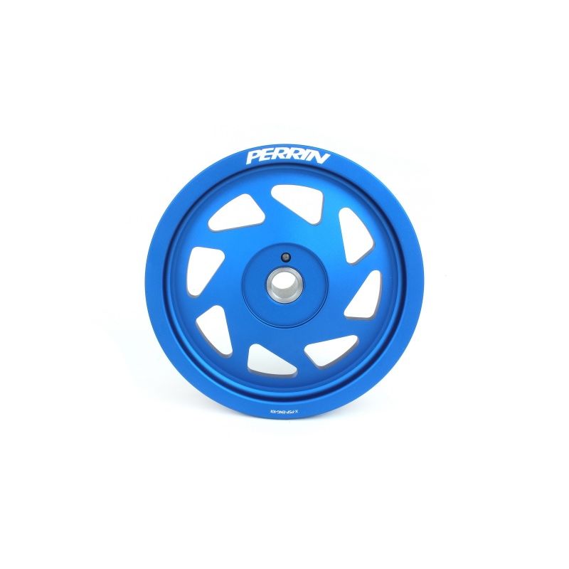 Perrin 19-21 Subaru WRX / 16-18 Forester Lightweight Crank Pulley (FA/FB Engines w/Large Hub) - Blue