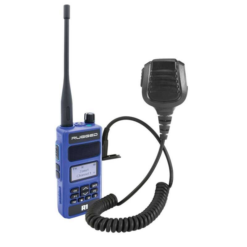 Rugged Radios R1-G BUNDLE - Rugged R1 - Business Band Two Way Handheld Radio - with Hand Mic