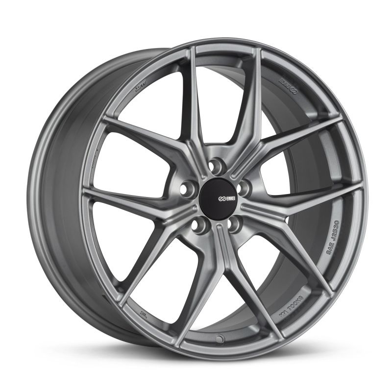 Enkei 529-880-6535GR TSR-X 18x8 35mm Offset 5x114.3 BP 72.6mm Bore Storm Gray Wheel