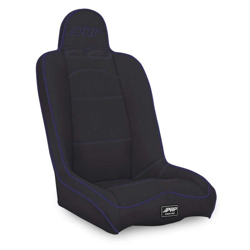 PRP Seats A140110-201-M PRP Daily Driver High Back Suspension Seat- Black/Purple Vinyl