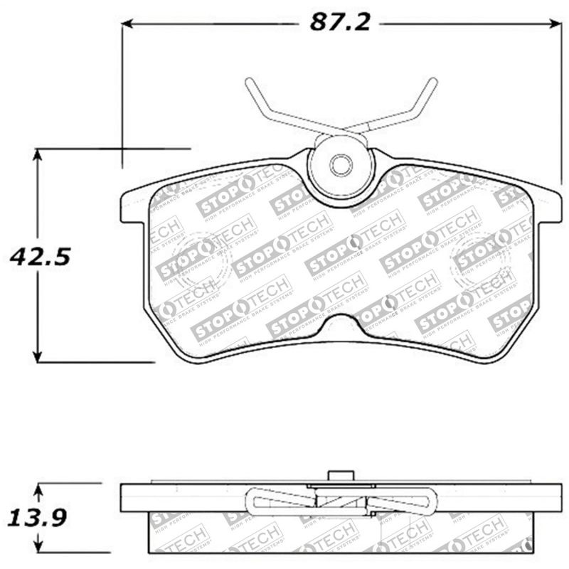 Stoptech 308.08860 Street Touring Brake Pads