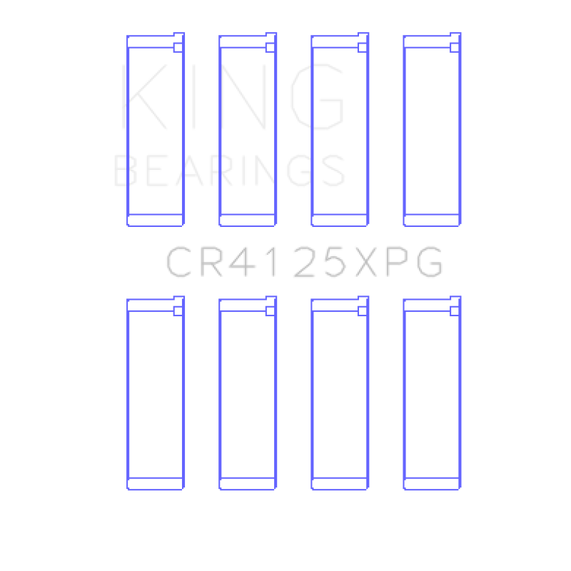 King Subaru EJ20/EJ22/EJ25 (Suites 52mm Journal Size).0.5 Oversized Tri-Metal Perf Rod Bearing Set