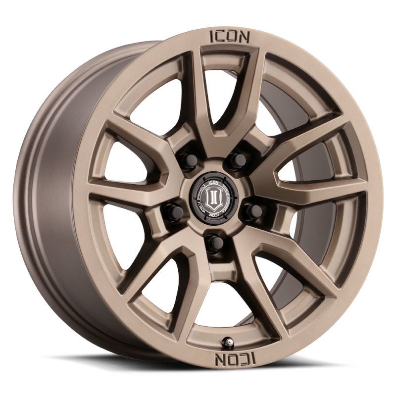ICON 2617855557BR Vector 5 17x8.5 5x150 25mm Offset 5.75in BS 110.1mm Bore Bronze Wheel