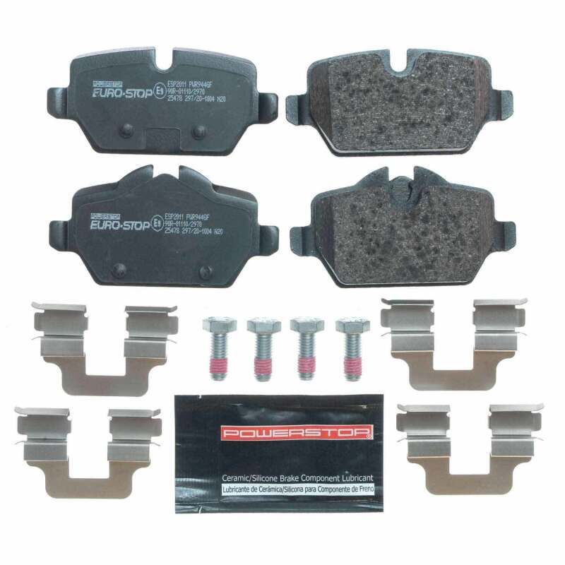 PowerStop ESP2011 EuroStop ECE-R90 Certified Brake Pad Set