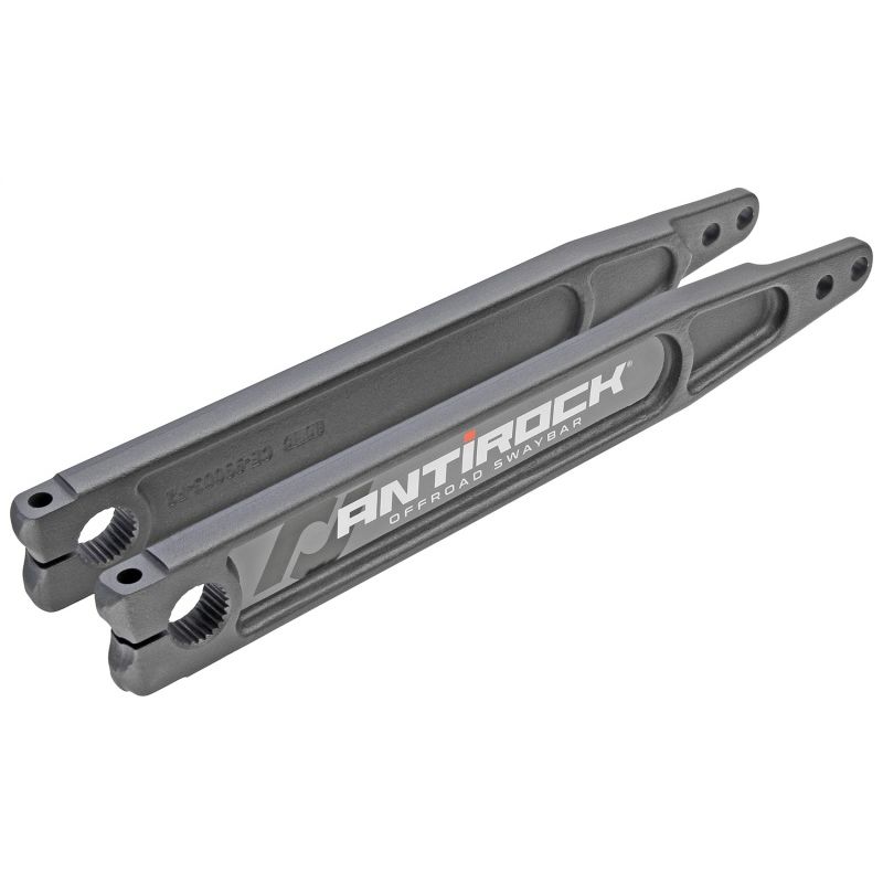 RockJock Antirock Forged Chromoly Sway Bar Arms 17in Long x 25 spline w/ Stickers Pair