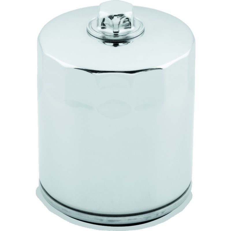 TwinPower 609986 Twin Power M8 Chrome Oil Filter With Nut Replaces H-D 62700297