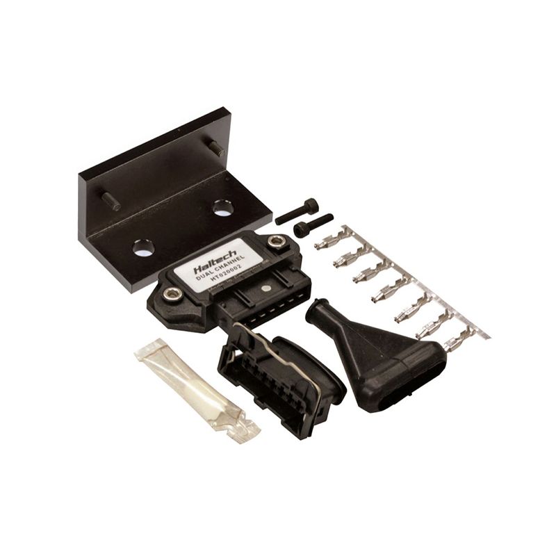 Haltech HT-020002 Dual Channel OEM Igniter (DUMB) w/Plugs/Pins/Mounting Bracket/Paste