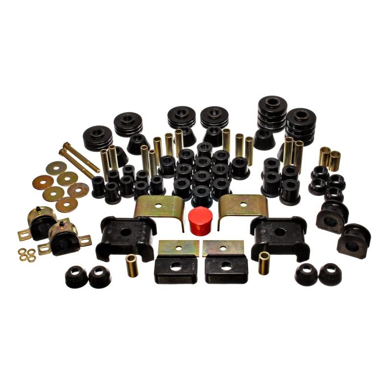 Energy Suspension 73-80 Chevy/GMC 4WD (W/ Stock Front Springs) Black Hyper-flex Master Bushing Set