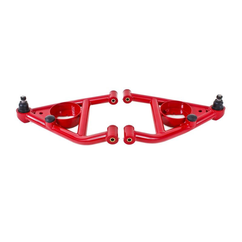 BMR Suspension AA006R A-arms, Lower, DOM, Non-adjustable, Polyurethane Bushings, Front Bump Stops