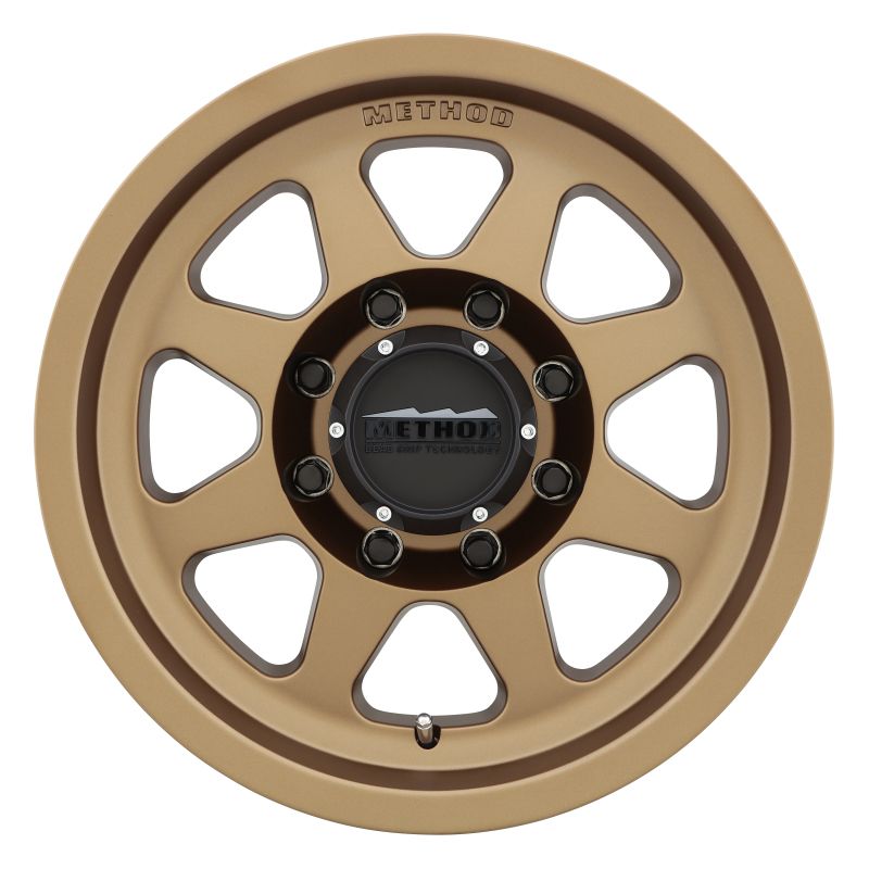 Method MR701 17x8.5 0mm Offset 8x6.5 130.81mm CB Method Bronze Wheel