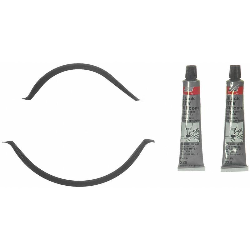FEL PRO GASKETS OS 30591 Engine Oil Pan Gasket Set RTV Black silicone w/Rubber end seals