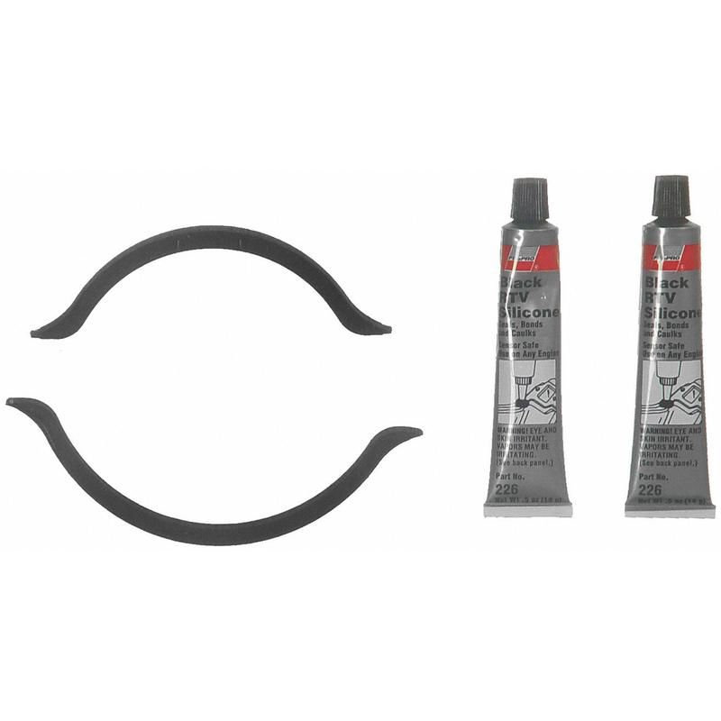 FEL PRO GASKETS OS 30631 R Engine Oil Pan Gasket Set RTV Black silicone w/Rubber end seals