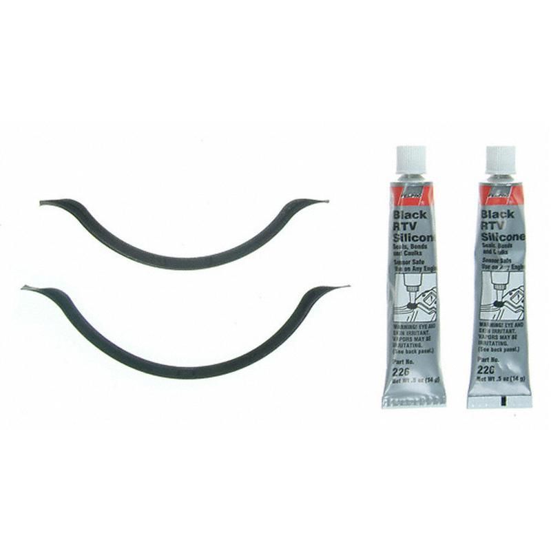 FEL PRO GASKETS OS 30768 Engine Oil Pan Gasket Set RTV Black silicone w/Rubber end seals