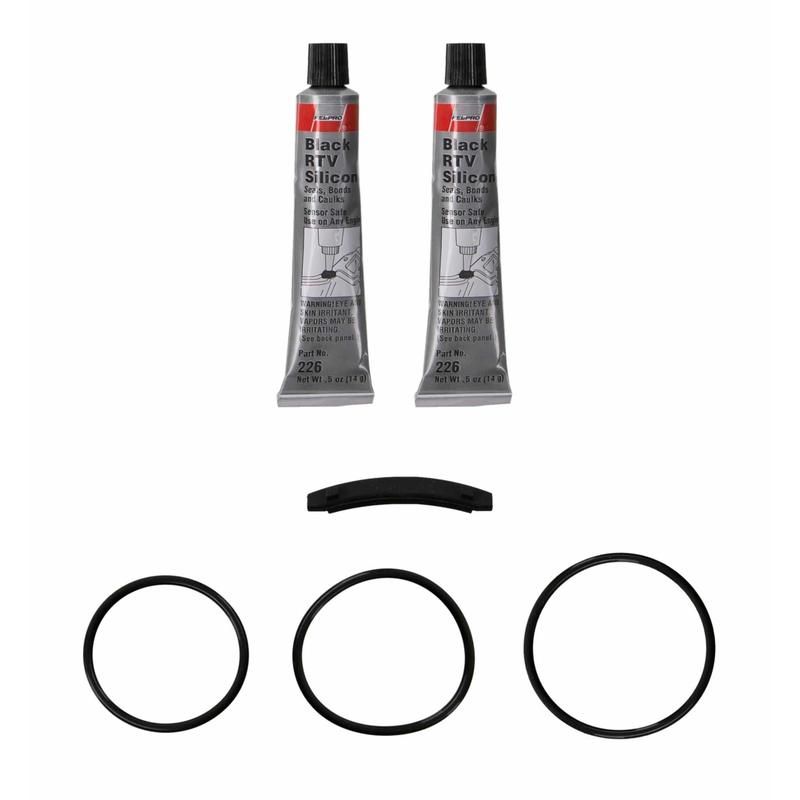 FEL PRO GASKETS OS 30812 Engine Oil Pan Gasket Set RTV Black silicone w/Rubber end seal