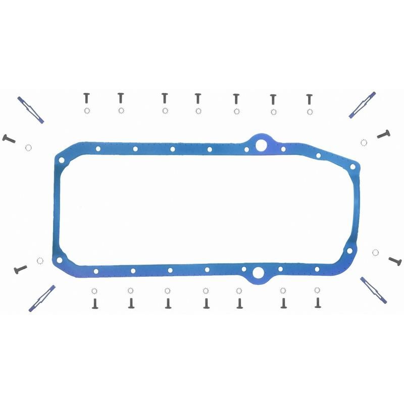 FEL PRO GASKETS OS 34510 T Engine Oil Pan Gasket Set PermaDryPlus rigid carrier, Oil Pan SnapUps Included
