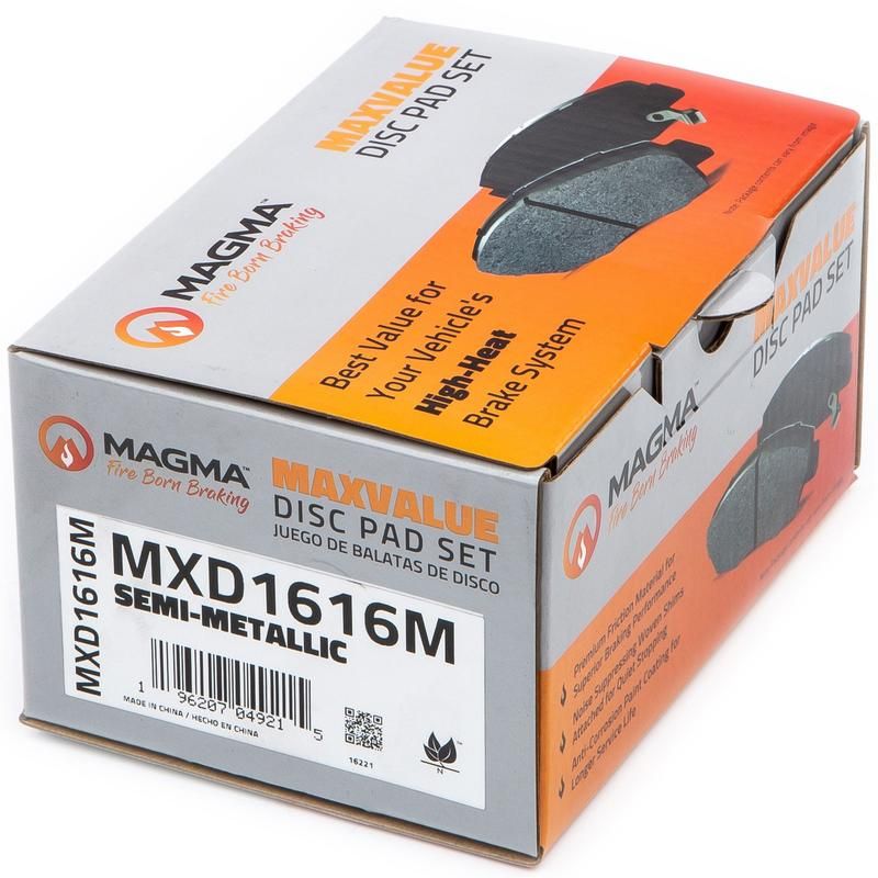 MAGMA BRAKE MXD1616M MAGMA MaxValue MXD1616M Semi-Metallic Brake Pads