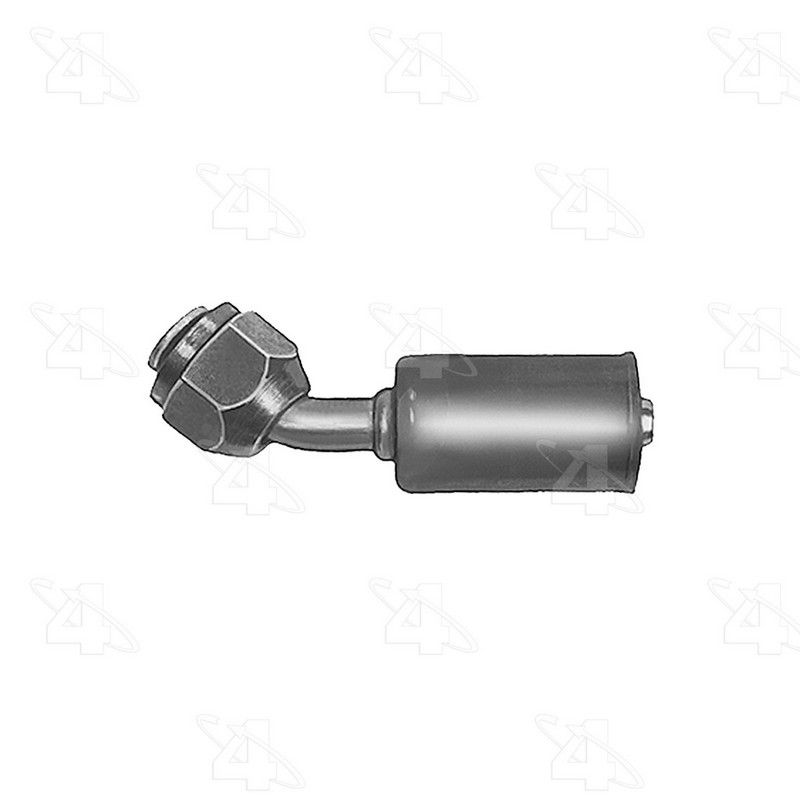 Four Seasons 10506 45 Degree Female Flare, Aluminum, Standard Diameter Beadlock, A/C Fitting