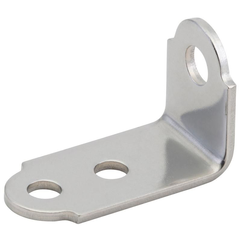GROTE LIGHTING 11303 Through-Hole Style "L" Bracket, Stainless Steel