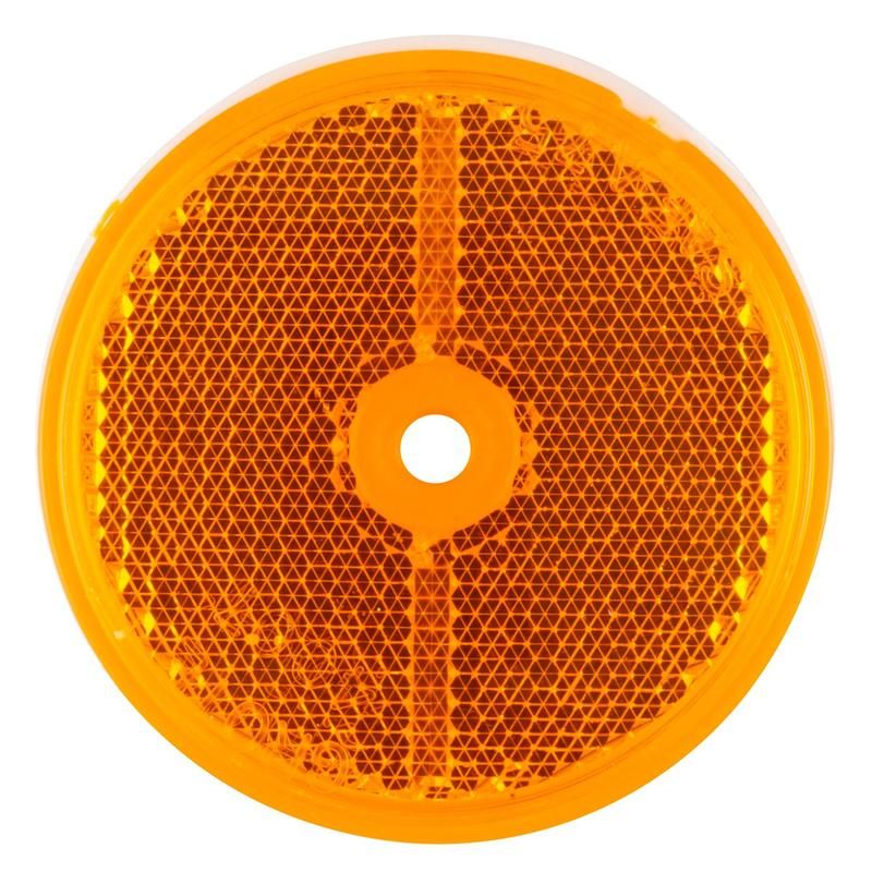 GROTE LIGHTING 40073 2½" Round Stick-On Reflectors, Amber