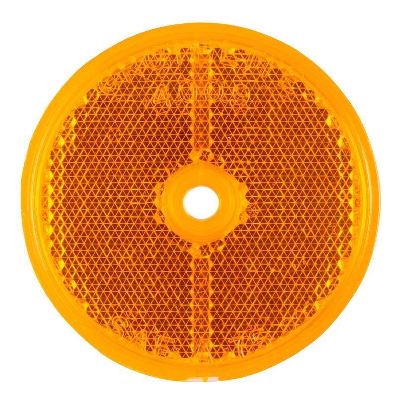 GROTE LIGHTING 40093 Sealed Center-Mount Reflector, Amber