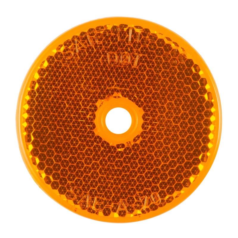 GROTE LIGHTING 41013 Sealed Center-Mount Reflector, 2" Amber