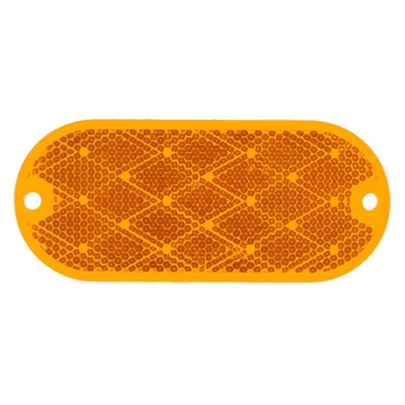 GROTE LIGHTING 41043 Oval Reflector, Amber