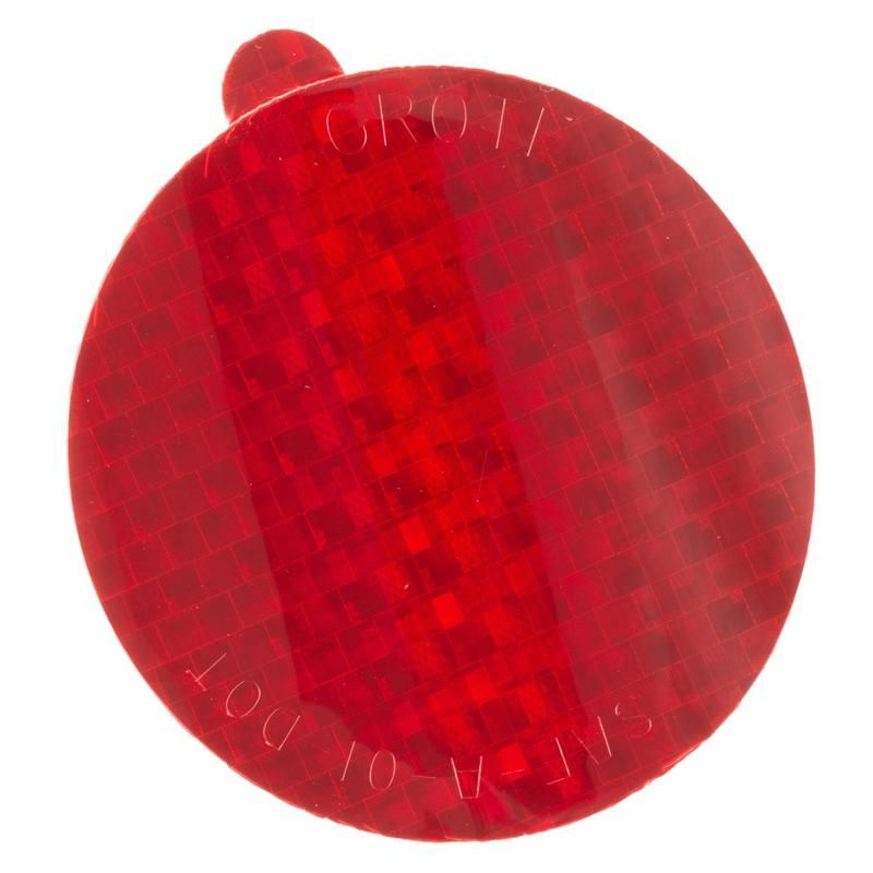 GROTE LIGHTING 41142 Stick-On Tape Reflectors, Red