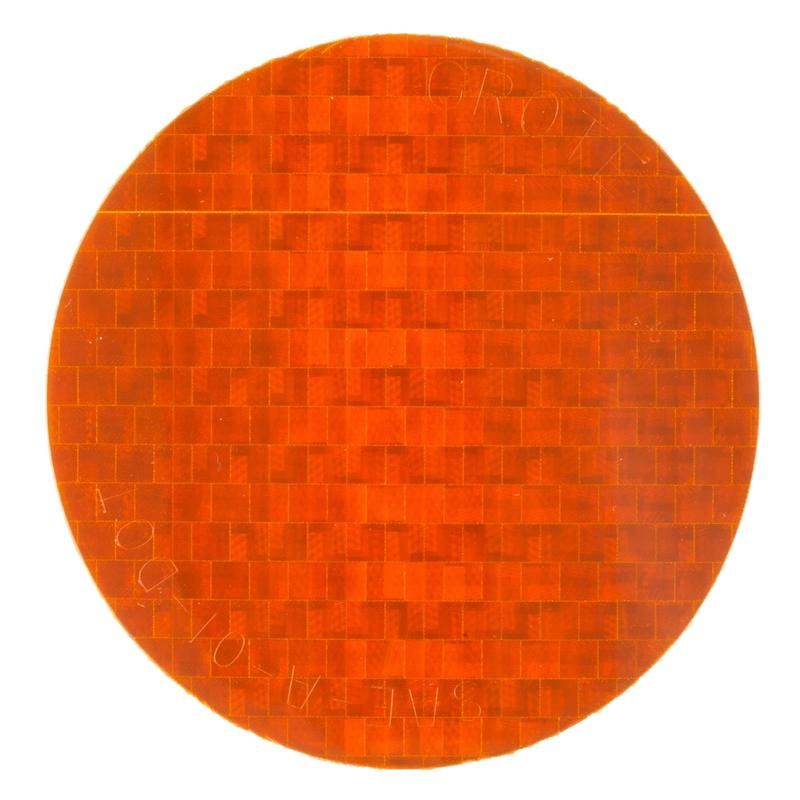 GROTE LIGHTING 41143 Stick-On Tape Reflectors, Amber