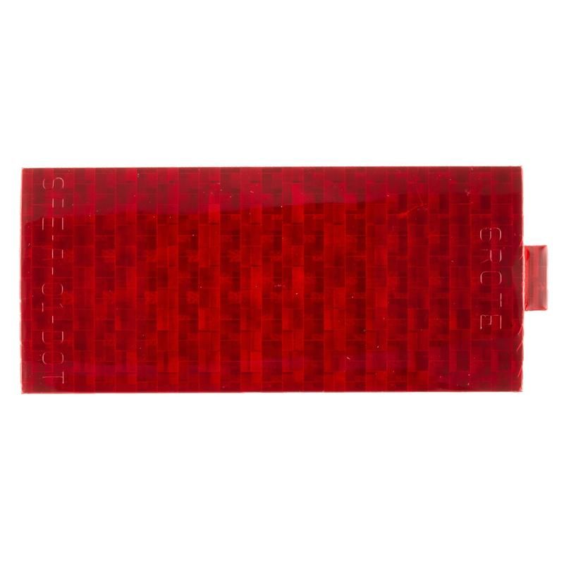 GROTE LIGHTING 41152 Stick-On Tape Reflectors, Red