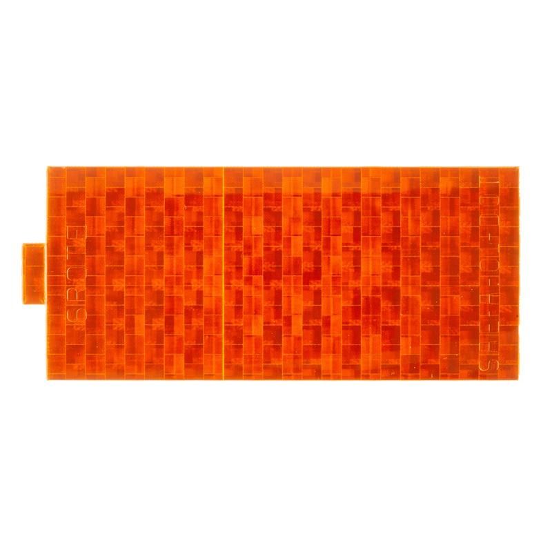 GROTE LIGHTING 41153 Stick-On Tape Reflectors, Amber