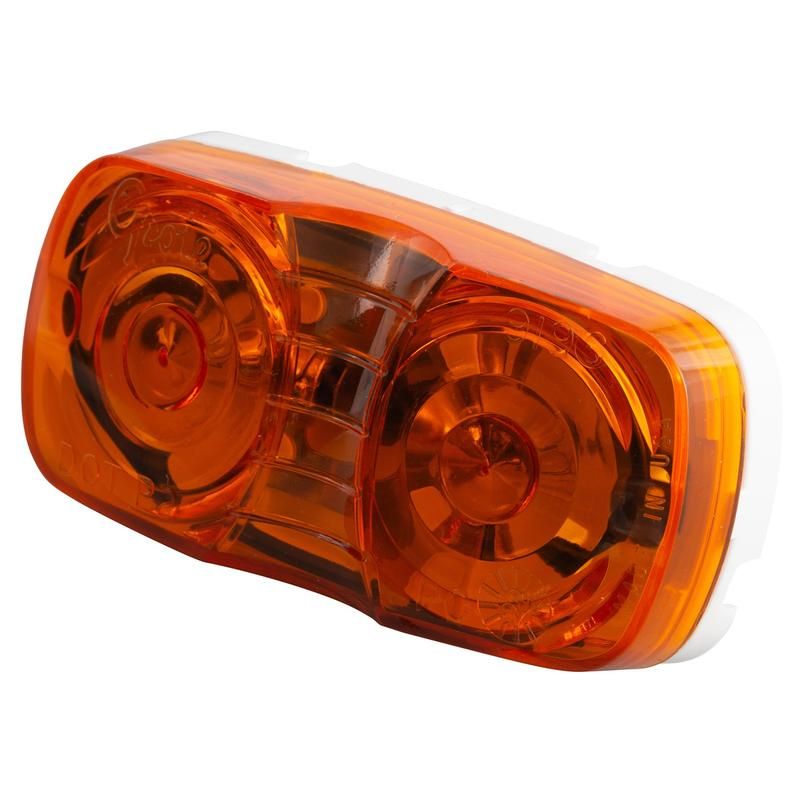 GROTE LIGHTING 46793 Two-Bulb Square-Corner Clearance Marker Lights, Duramold