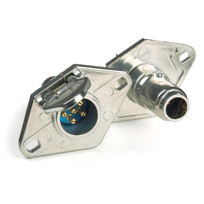 GROTE LIGHTING 82-1016 Heavy Duty 6-Way Connectors, Socket With Enclosed Terminals