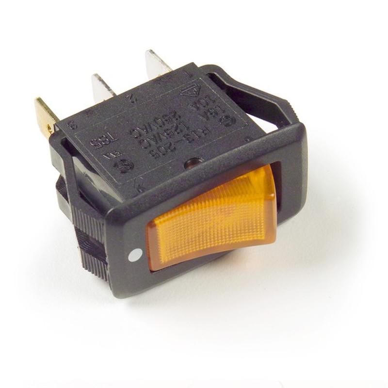 GROTE LIGHTING 82-1902 Rocker Switches - Illuminated, 3 Blade, Yellow