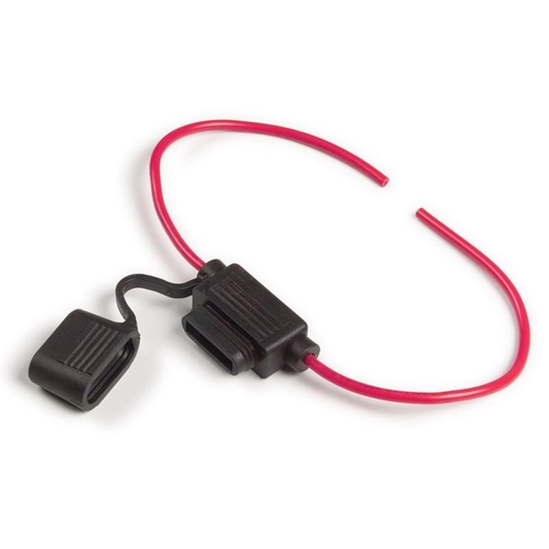 GROTE LIGHTING 82-2207 Standard Blade Fuse Holders, 16 Gauge, 20A, w/ Protective Cap