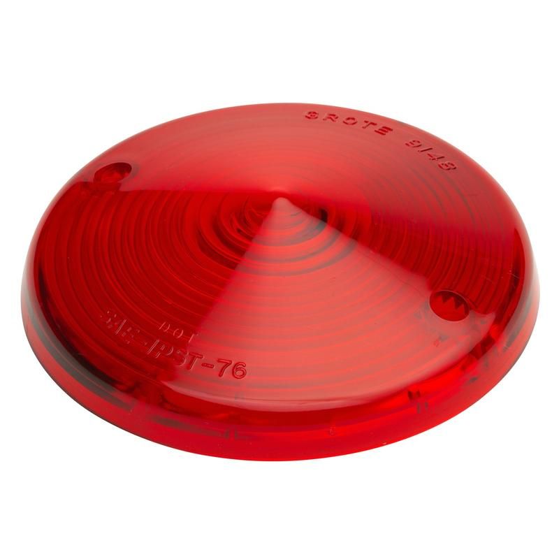 GROTE LIGHTING 91482 Stop Tail Turn Replacement Lenses, Red