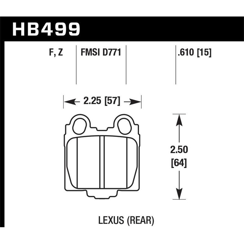 Hawk Performance HB499B.610 HPS 5.0 Disc Brake Pad