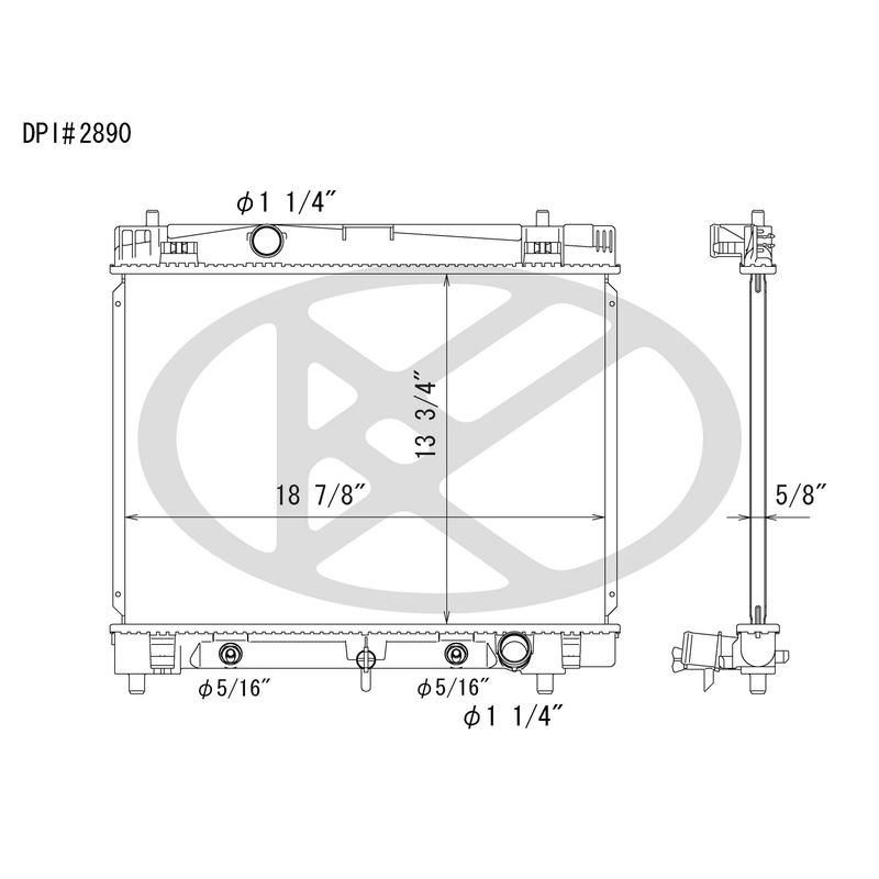 KOYORAD A2890 Koyorad Radiator A2890