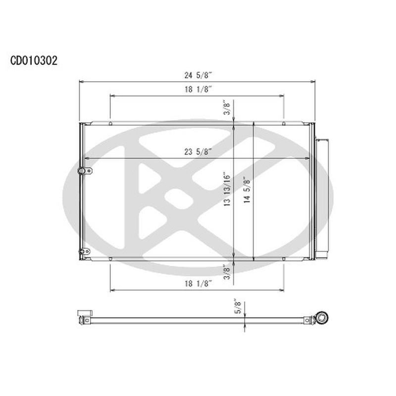 KOYORAD CD010302 Koyorad A/C Condenser CD010302