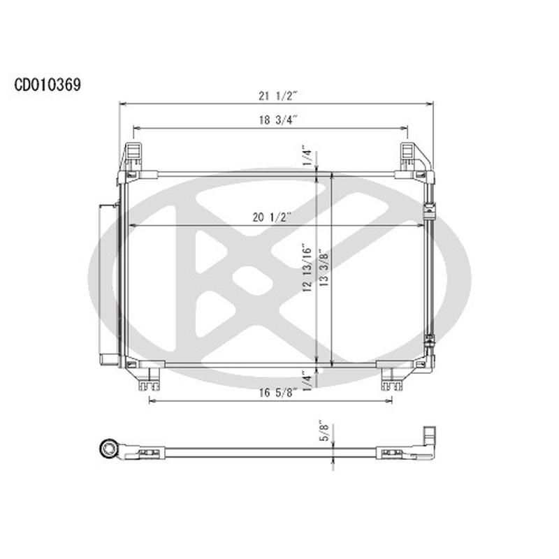 KOYORAD CD010369 Koyorad A/C Condenser CD010369
