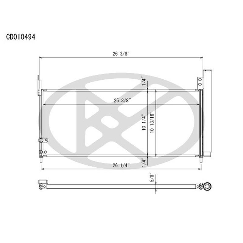 KOYORAD CD010494 Koyorad A/C Condenser CD010494