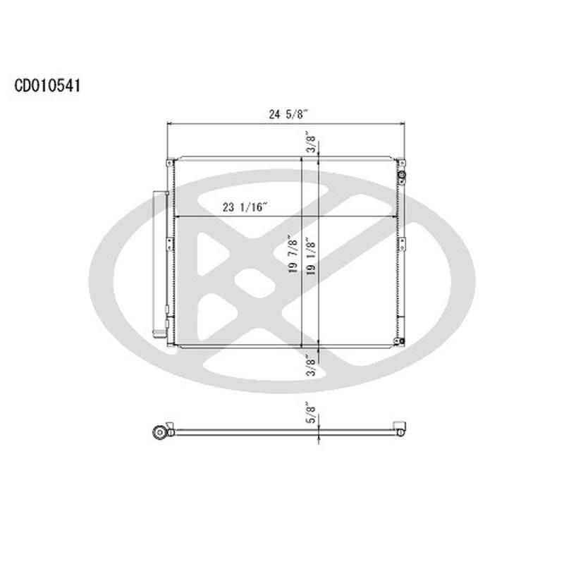 KOYORAD CD010541 Koyorad A/C Condenser CD010541
