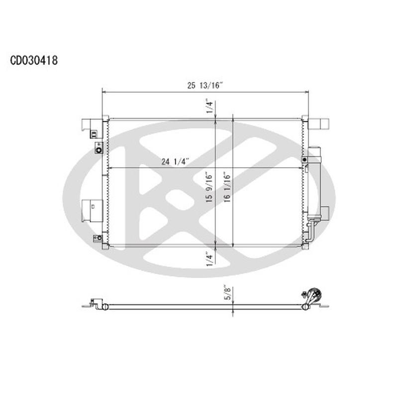 KOYORAD CD030418 Koyorad A/C Condenser CD030418