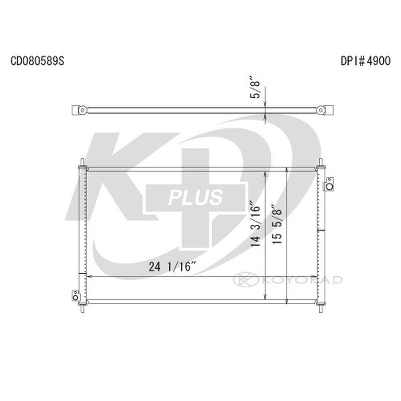 KOYORAD CD080589 Koyorad A/C Condenser CD080589