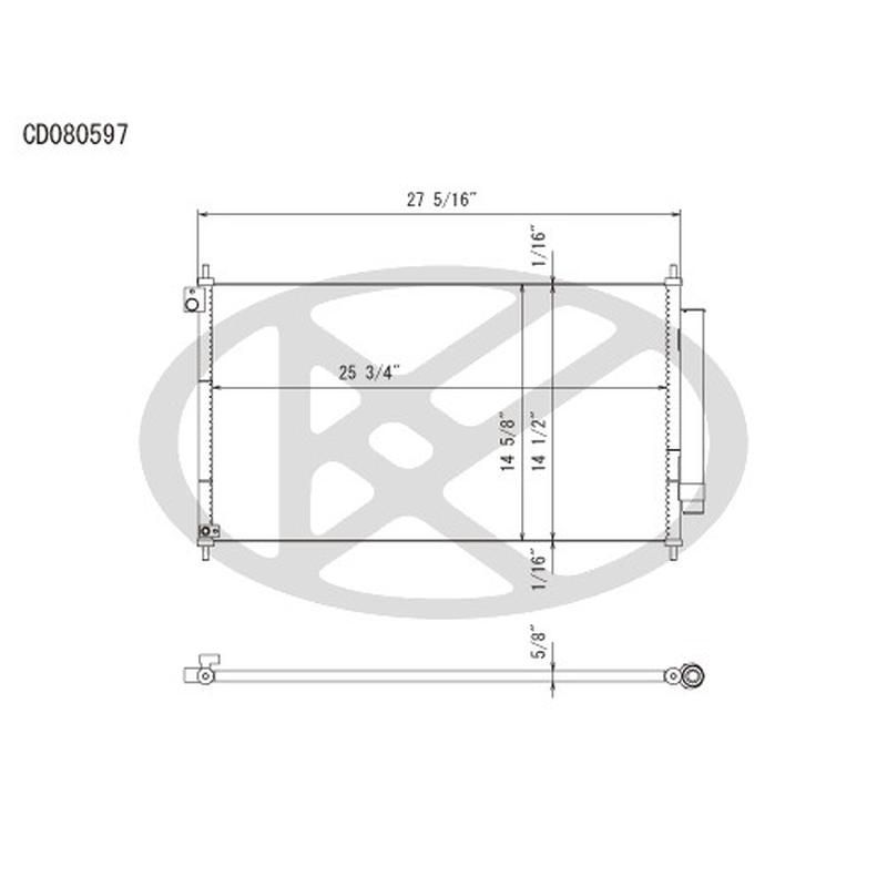 KOYORAD CD080597 Koyorad A/C Condenser CD080597