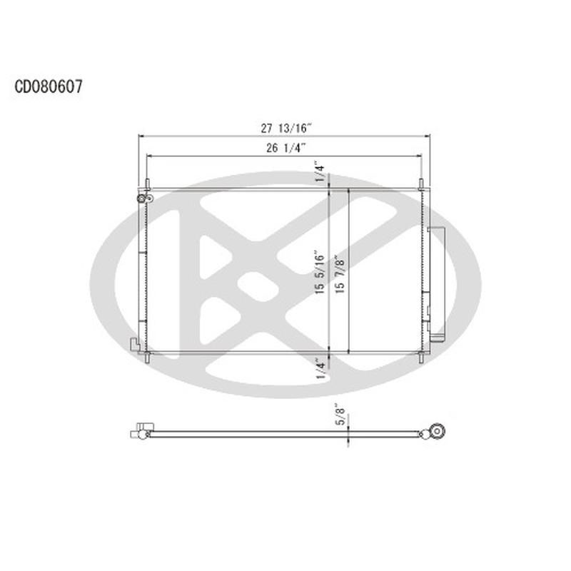 KOYORAD CD080607 Koyorad A/C Condenser CD080607