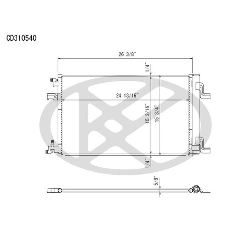 KOYORAD CD310540 Koyorad A/C Condenser CD310540