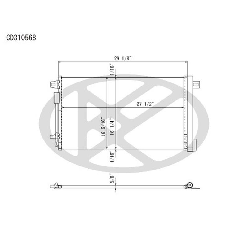 KOYORAD CD310568 Koyorad A/C Condenser CD310568