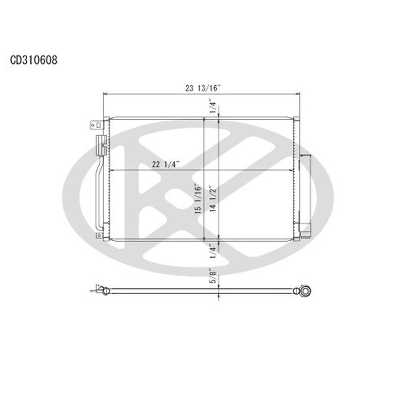 KOYORAD CD310608 Koyorad A/C Condenser CD310608