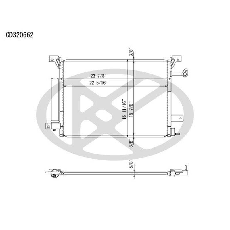 KOYORAD CD320662 Koyorad A/C Condenser CD320662
