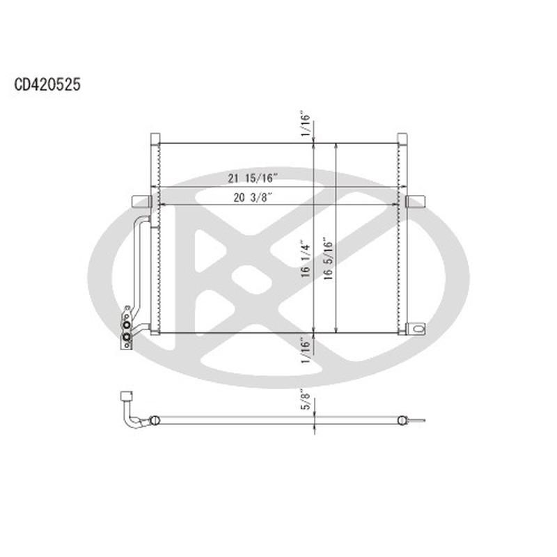 KOYORAD CD420525 Koyorad A/C Condenser CD420525